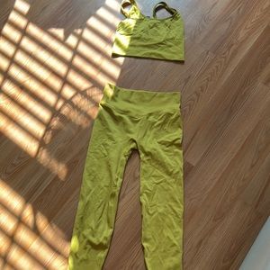 Pink vs workout set, size small